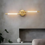 LED Wall Sconce | Adjustable Color Temperature, Metal & Acrylic | Single Or Double Head