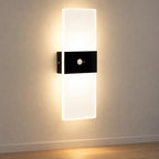 LED Wall Sconce | USB Rechargeable Motion Sensor | Set of 2