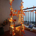 Lighted Garland | Maple Leaf Ornaments & Warm White LEDs | 200–1000 cm