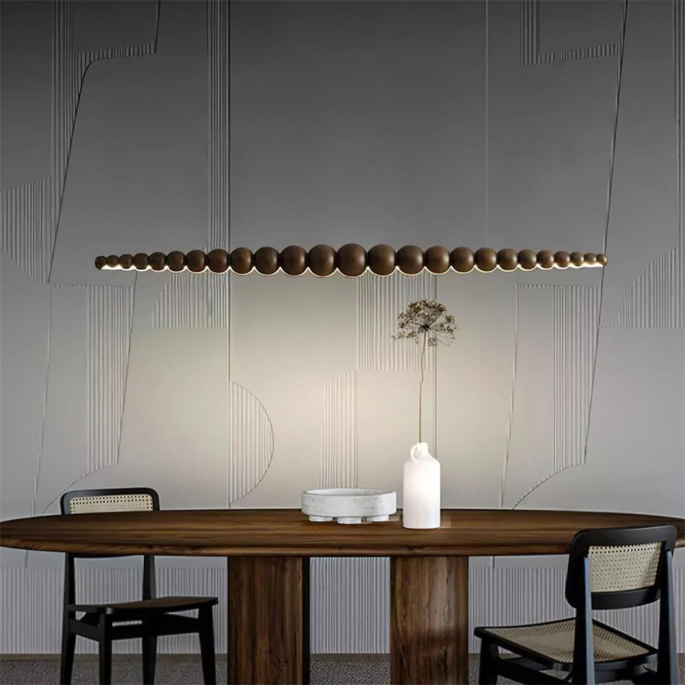 Linear Pendant Light | Integrated LED & Acrylic Diffuser | Adjustable Hanging Height