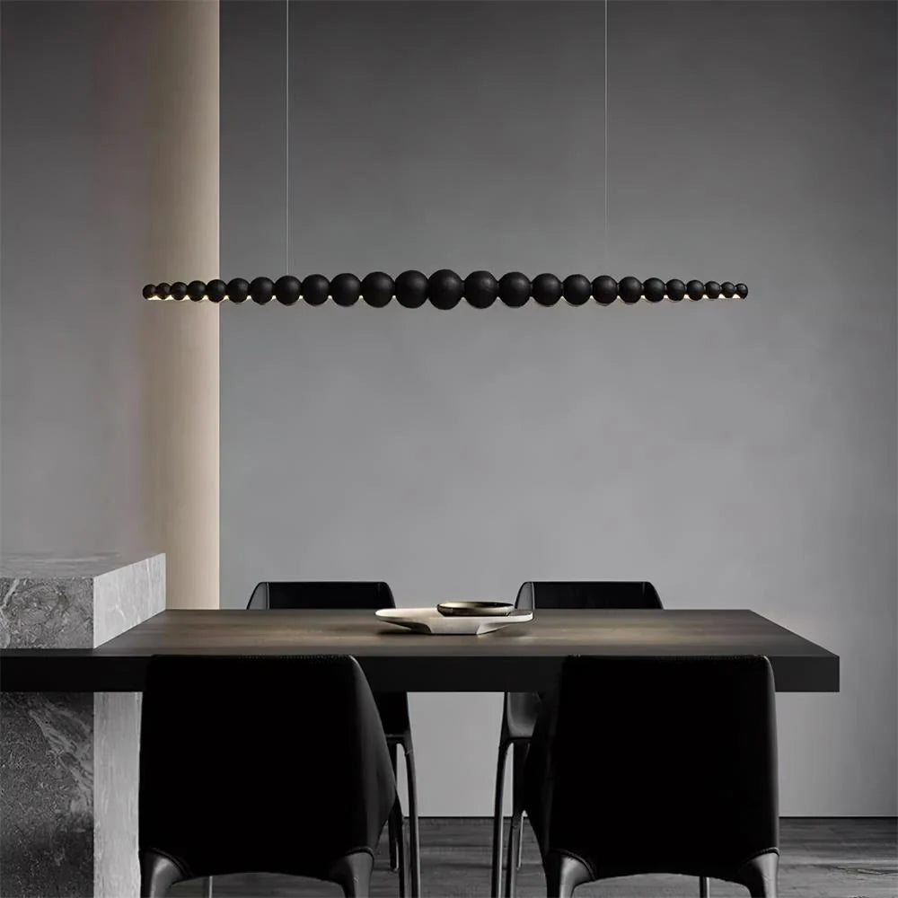 Linear Pendant Light | Integrated LED & Acrylic Diffuser | Adjustable Hanging Height