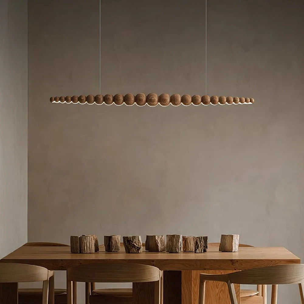 Linear Pendant Light | Integrated LED & Acrylic Diffuser | Adjustable Hanging Height