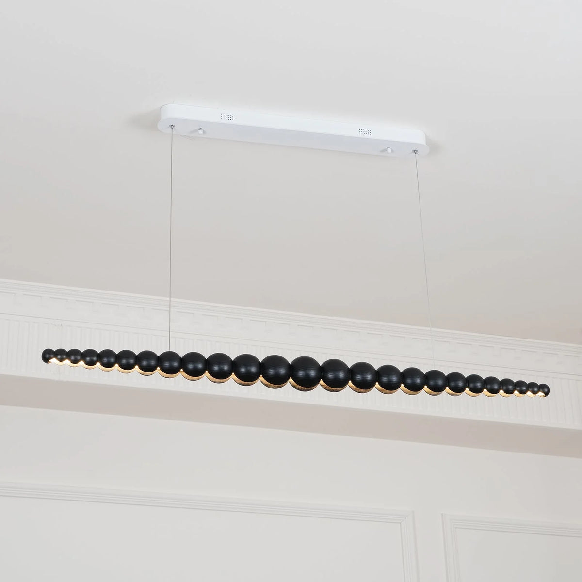 Linear Pendant Light | Integrated LED & Acrylic Diffuser | Adjustable Hanging Height