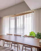 Linear Pendant Light | Integrated LED & Acrylic Diffuser | Adjustable Hanging Height
