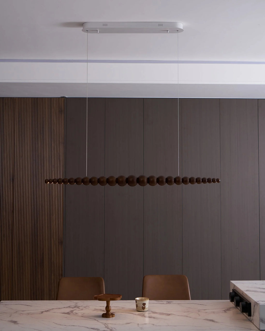 Linear Pendant Light | Integrated LED & Acrylic Diffuser | Adjustable Hanging Height