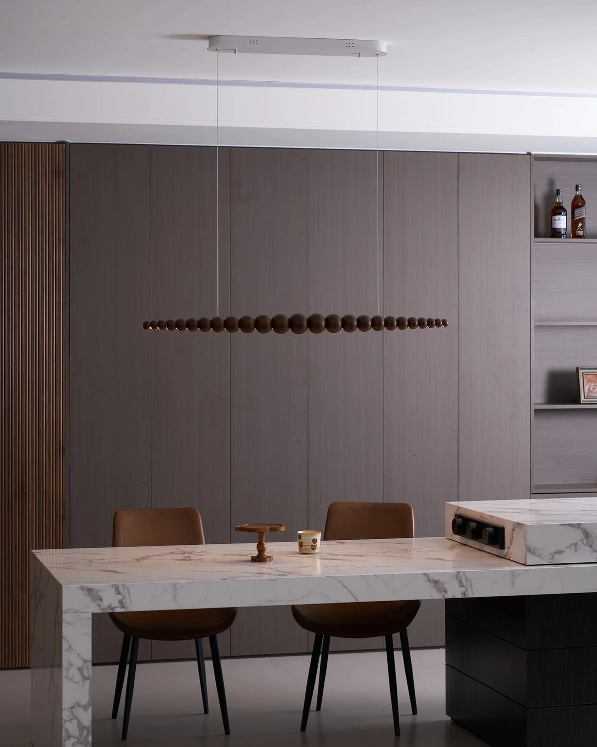 Linear Pendant Light | Integrated LED & Acrylic Diffuser | Adjustable Hanging Height
