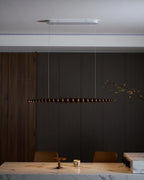 Linear Pendant Light | Integrated LED & Acrylic Diffuser | Adjustable Hanging Height