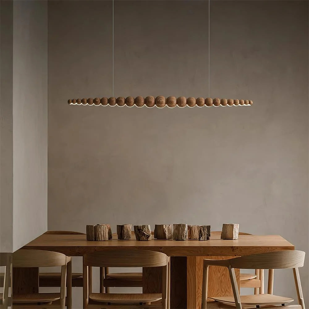 Linear Pendant Light | Integrated LED & Acrylic Diffuser | Adjustable Hanging Height