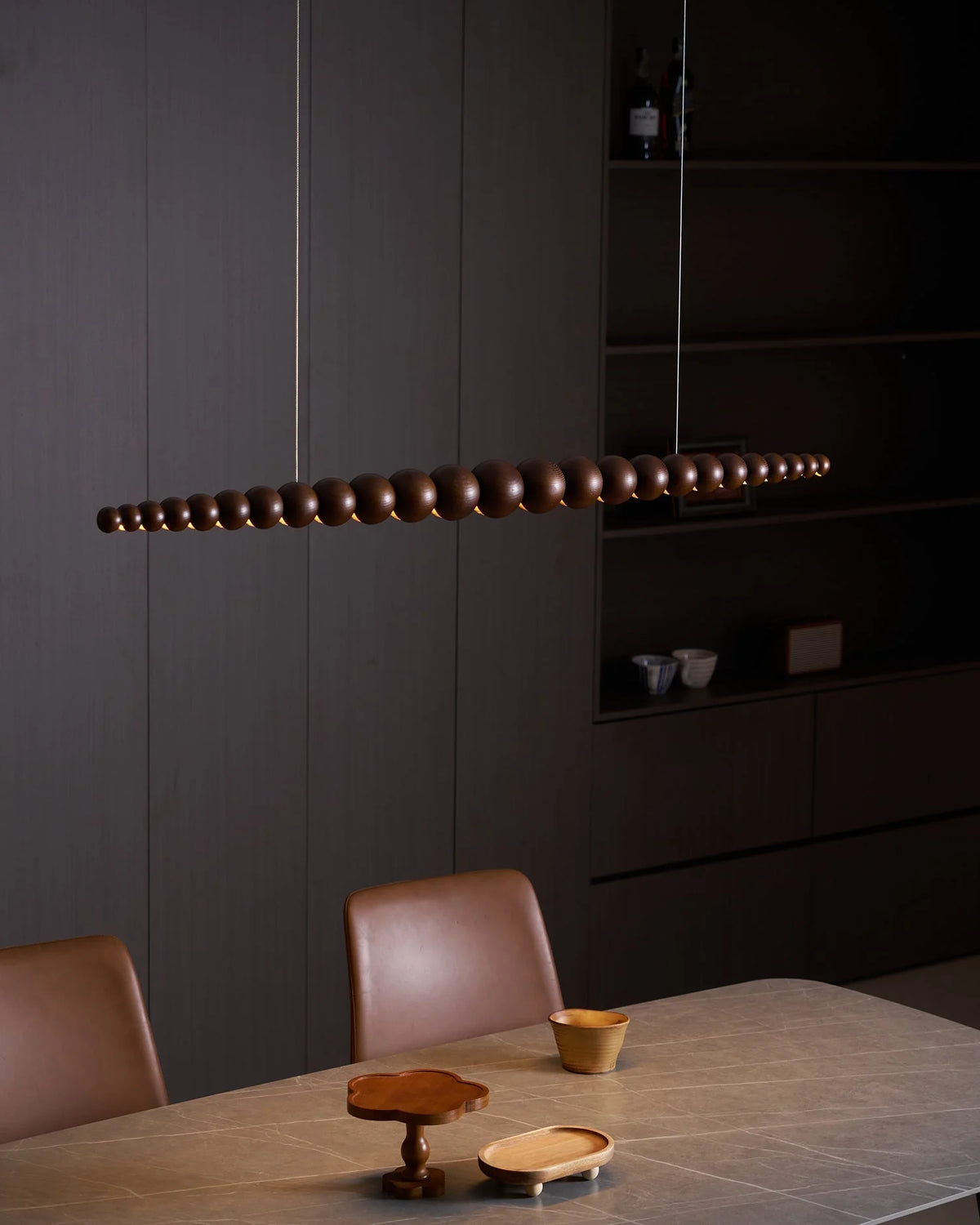 Linear Pendant Light | Integrated LED & Acrylic Diffuser | Adjustable Hanging Height