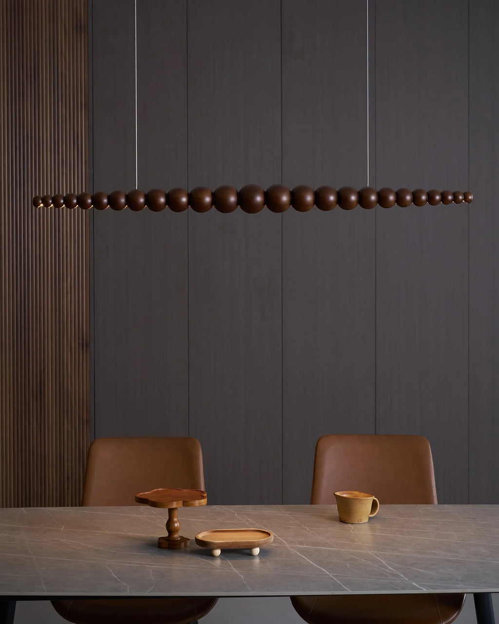 Linear Pendant Light | Integrated LED & Acrylic Diffuser | Adjustable Hanging Height