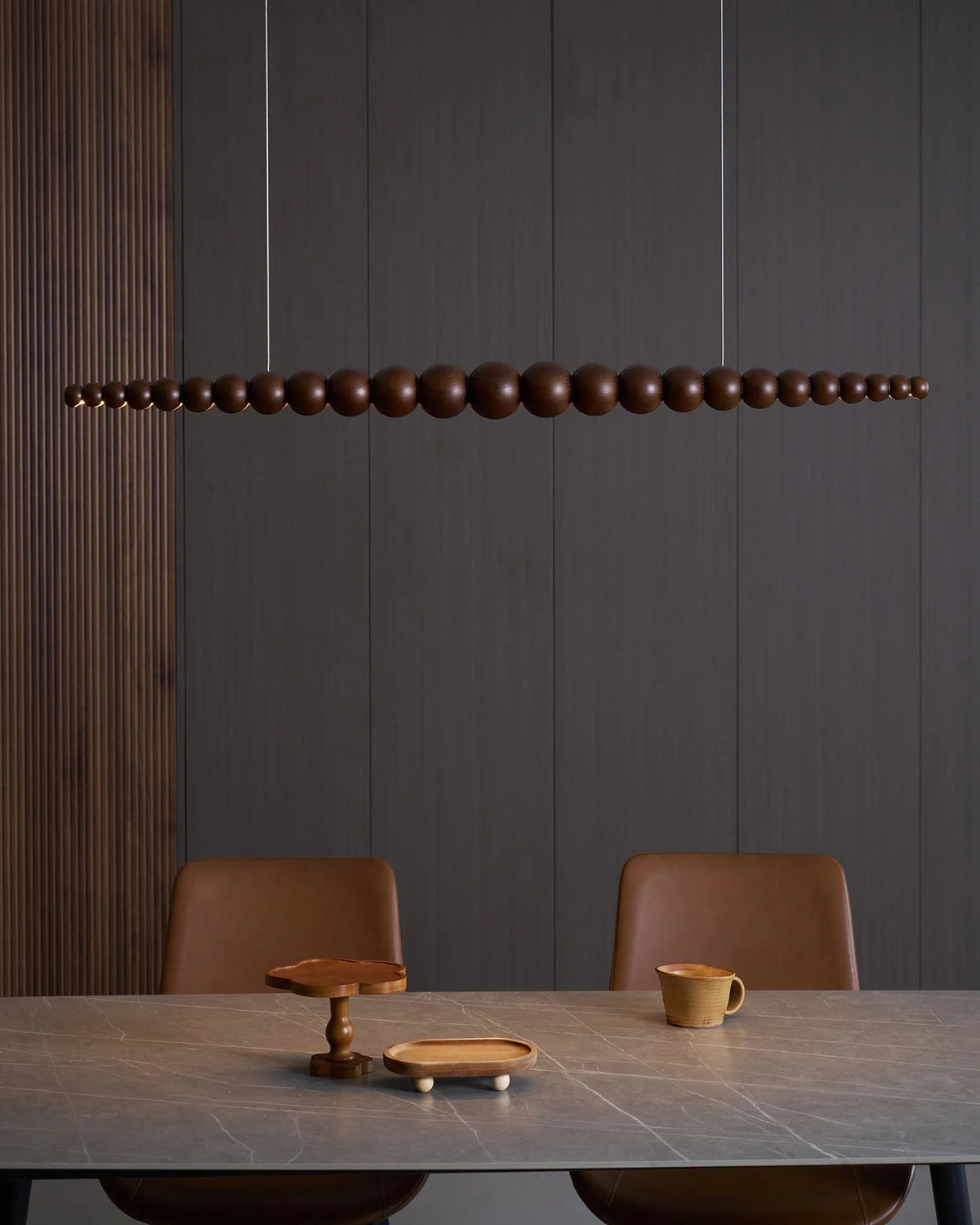 Linear Pendant Light | Integrated LED & Acrylic Diffuser | Adjustable Hanging Height