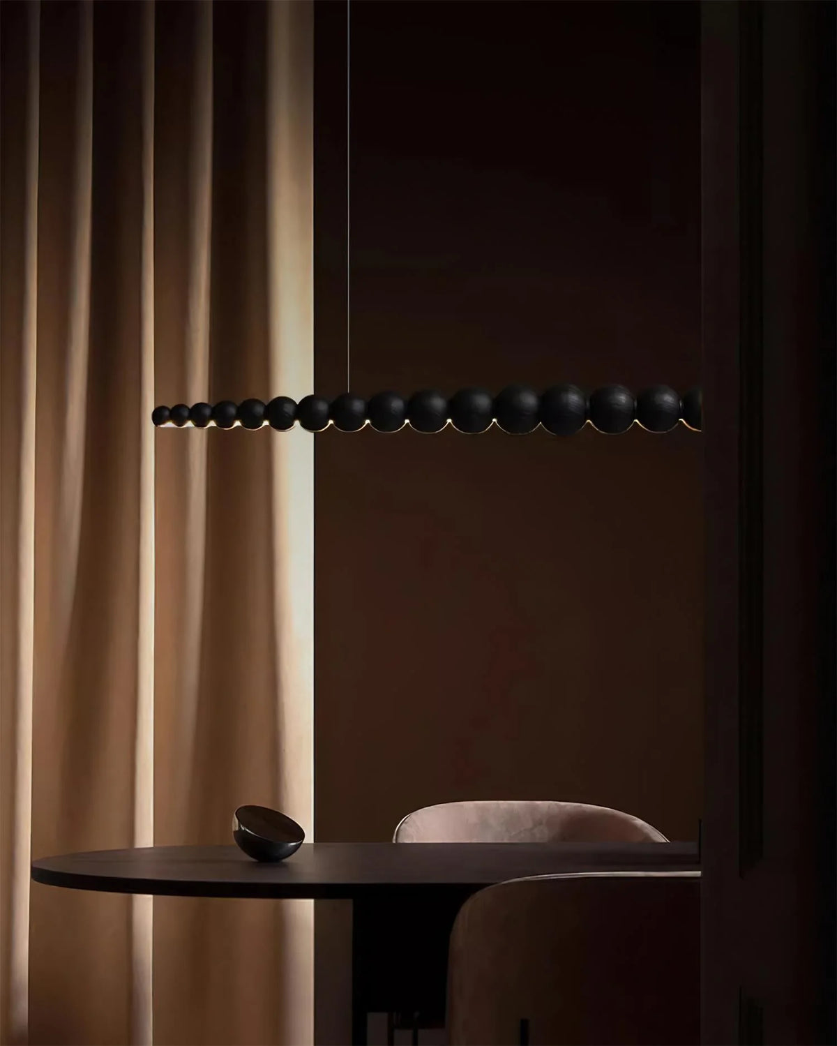 Linear Pendant Light | Integrated LED & Acrylic Diffuser | Adjustable Hanging Height