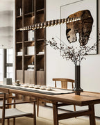 Linear Pendant Light | Integrated LED & Acrylic Diffuser | Adjustable Hanging Height