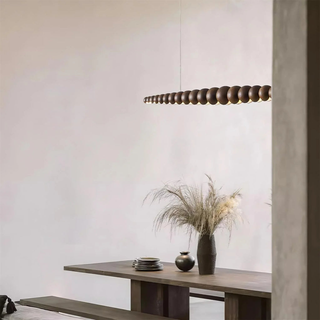 Linear Pendant Light | Integrated LED & Acrylic Diffuser | Adjustable Hanging Height