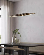 Linear Pendant Light | Integrated LED & Acrylic Diffuser | Adjustable Hanging Height
