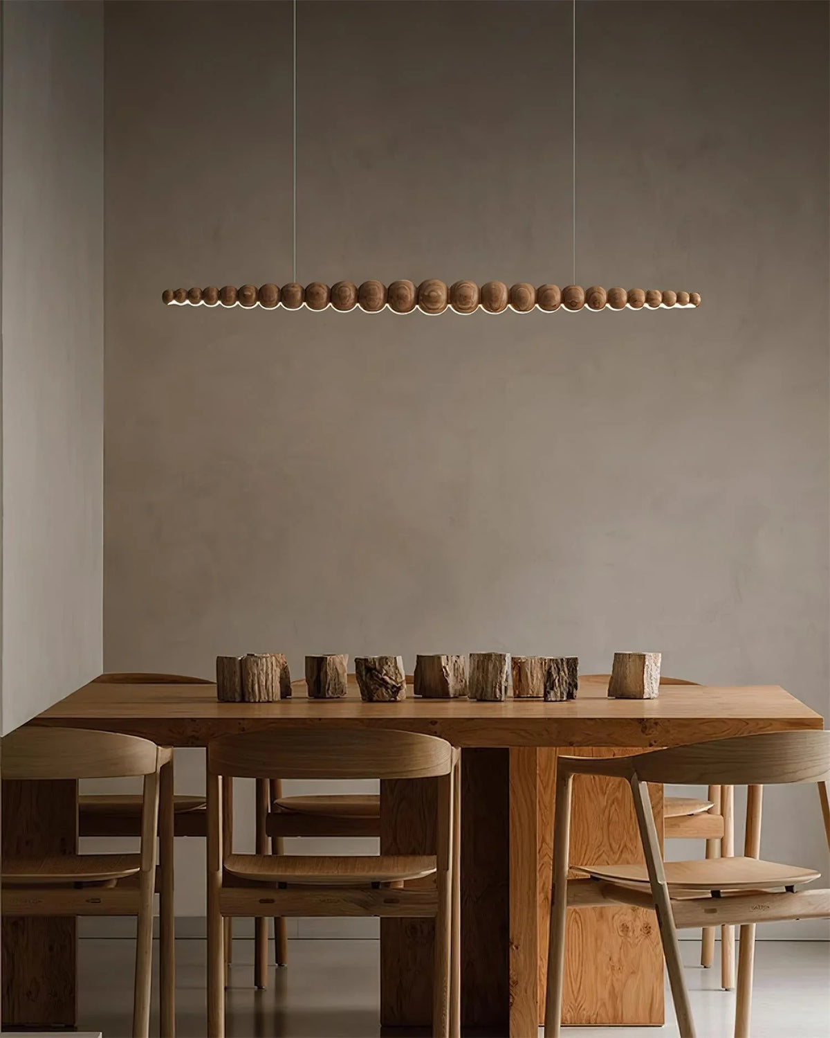 Linear Pendant Light | Integrated LED & Acrylic Diffuser | Adjustable Hanging Height