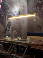 Linear Pendant Light | Integrated LED & Adjustable Suspension | 123 cm