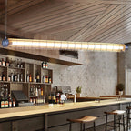 Linear Pendant Light | Integrated LED & Adjustable Suspension | 123 cm
