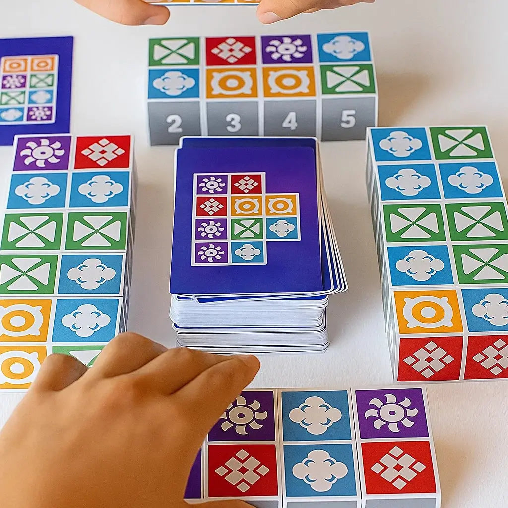 Logic Game | 20 Symbol Dice & 60 Cards | Ages 7+
