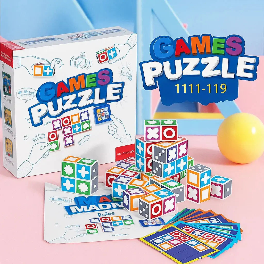 Logic Game | 20 Symbol Dice & 60 Cards | Ages 7+