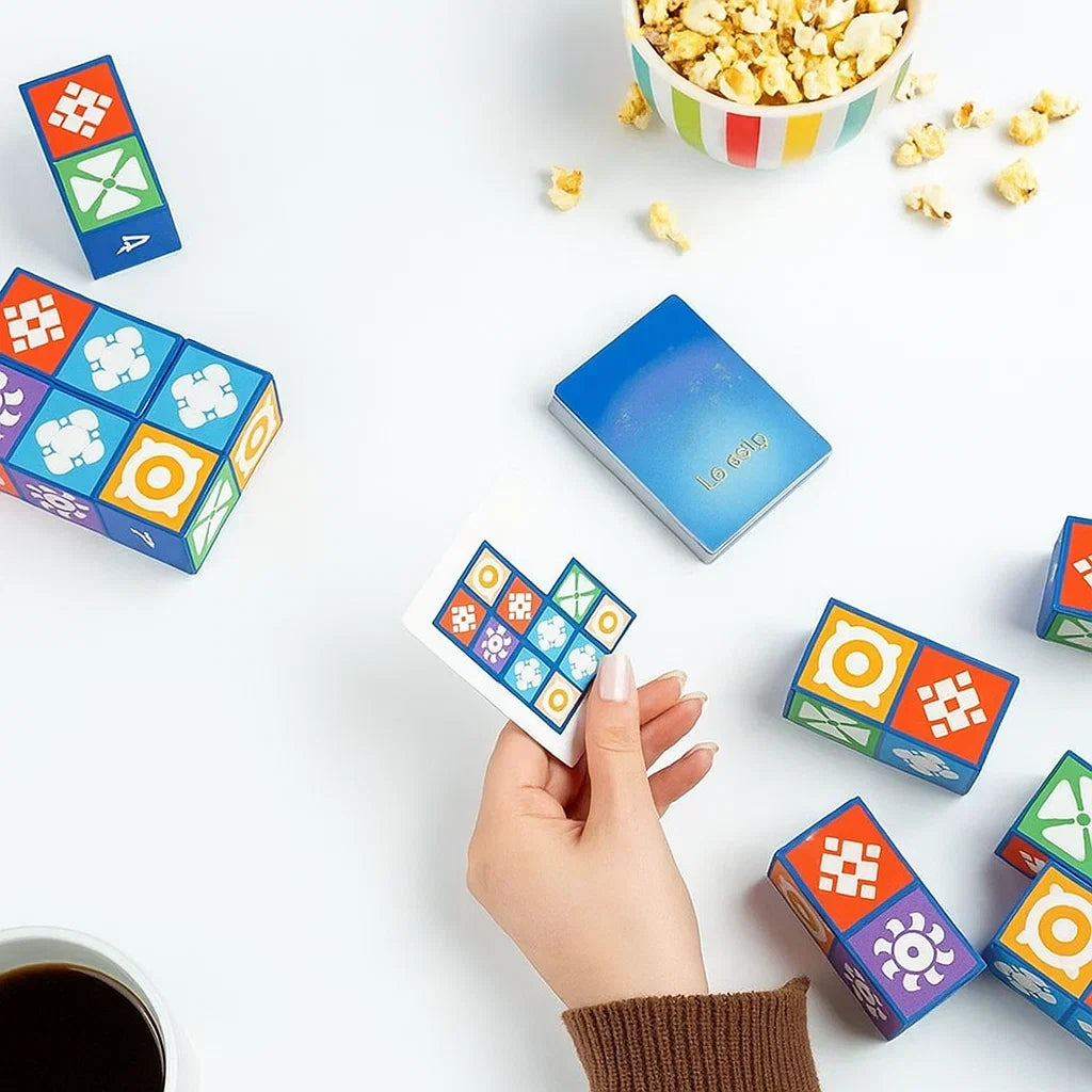 Logic Game | 20 Symbol Dice & 60 Cards | Ages 7+