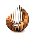 Lotus Candle Holder | Handcrafted Artificial Wood Petals | Tealight Compatible