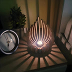 Lotus Candle Holder | Handcrafted Artificial Wood Petals | Tealight Compatible