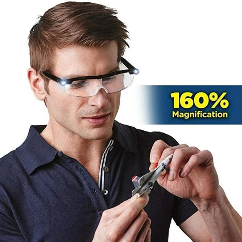 Magnifying Glasses | Hands-Free LED Lights & USB-Rechargeable