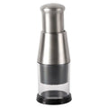 Manual Vegetable Chopper | Stainless Steel Zigzag Blade & Integrated Bowl