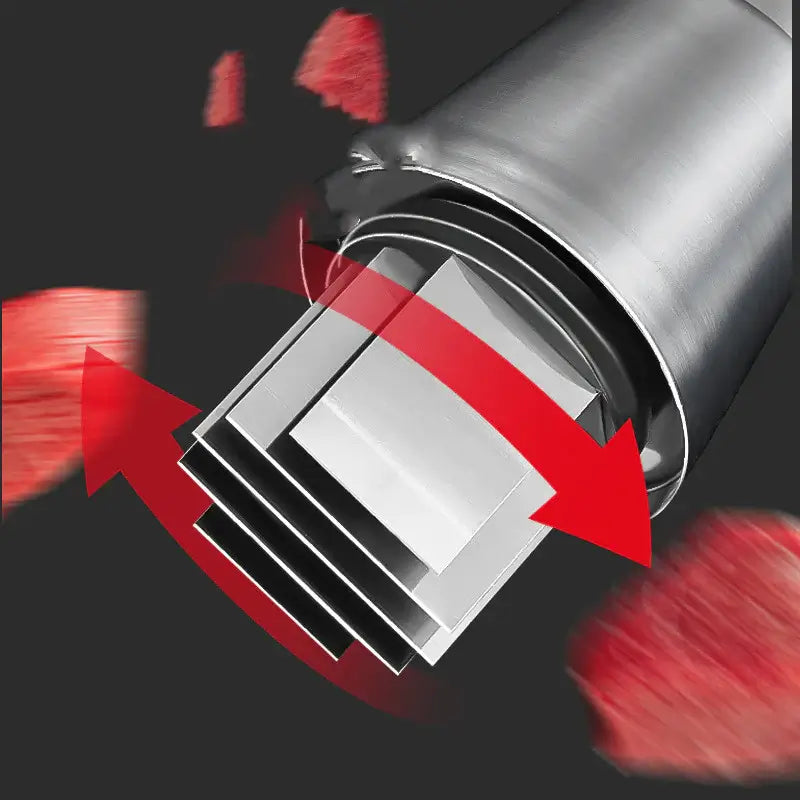 Manual Vegetable Chopper | Stainless Steel Zigzag Blade & Integrated Bowl