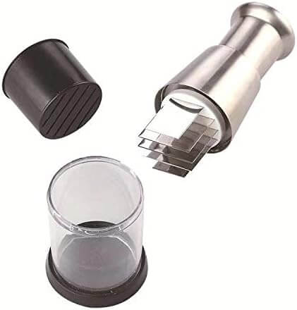 Manual Vegetable Chopper | Stainless Steel Zigzag Blade & Integrated Bowl