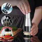 Manual Vegetable Chopper | Stainless Steel Zigzag Blade & Integrated Bowl