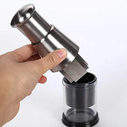Manual Vegetable Chopper | Stainless Steel Zigzag Blade & Integrated Bowl