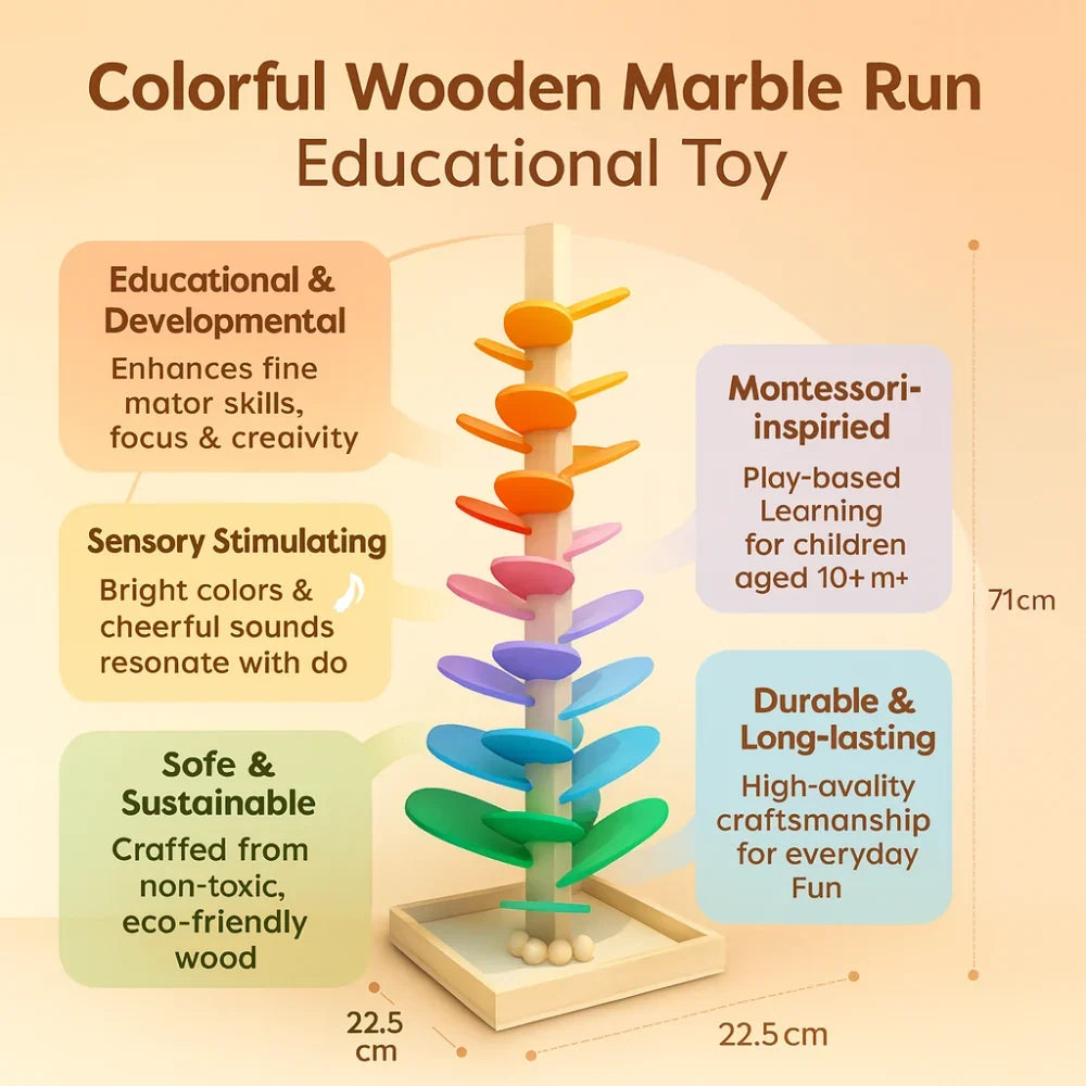 Marble Run | Non-Toxic Wood & Sound