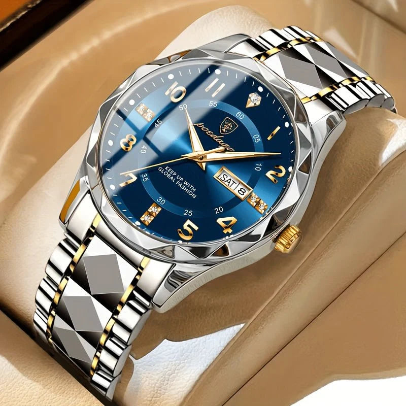 Men's Sports Watch | Multifunctional Chronograph & Dual Display | 50m Water-Resistant