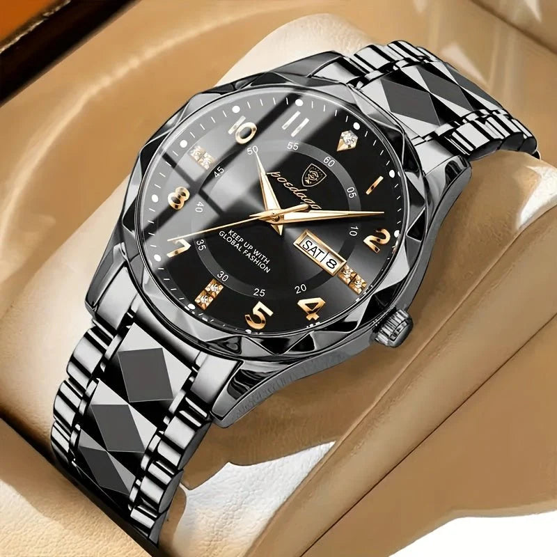 Men's Sports Watch | Multifunctional Chronograph & Dual Display | 50m Water-Resistant