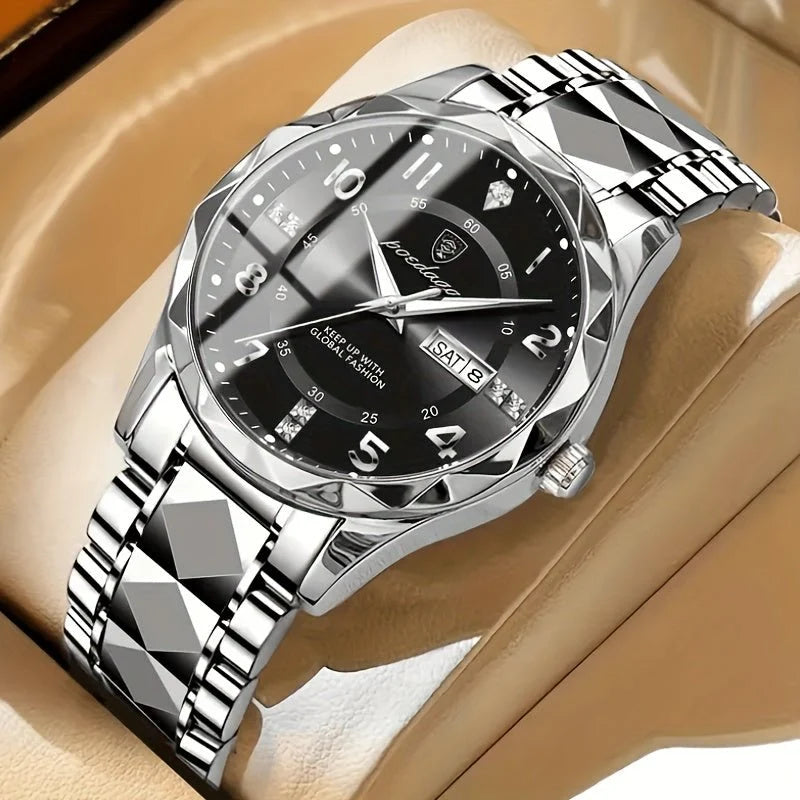 Men's Sports Watch | Multifunctional Chronograph & Dual Display | 50m Water-Resistant