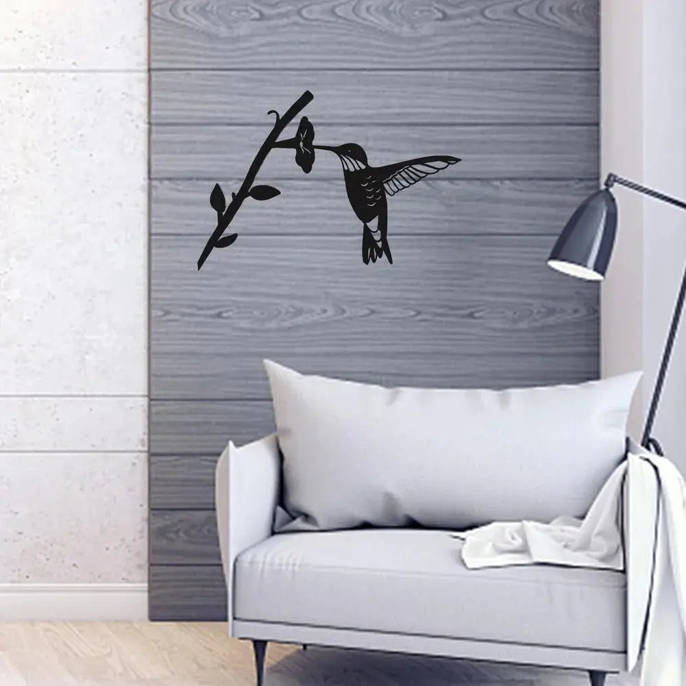 Metal Bird Silhouette | Powder-Coated Matte Black | Four Designs