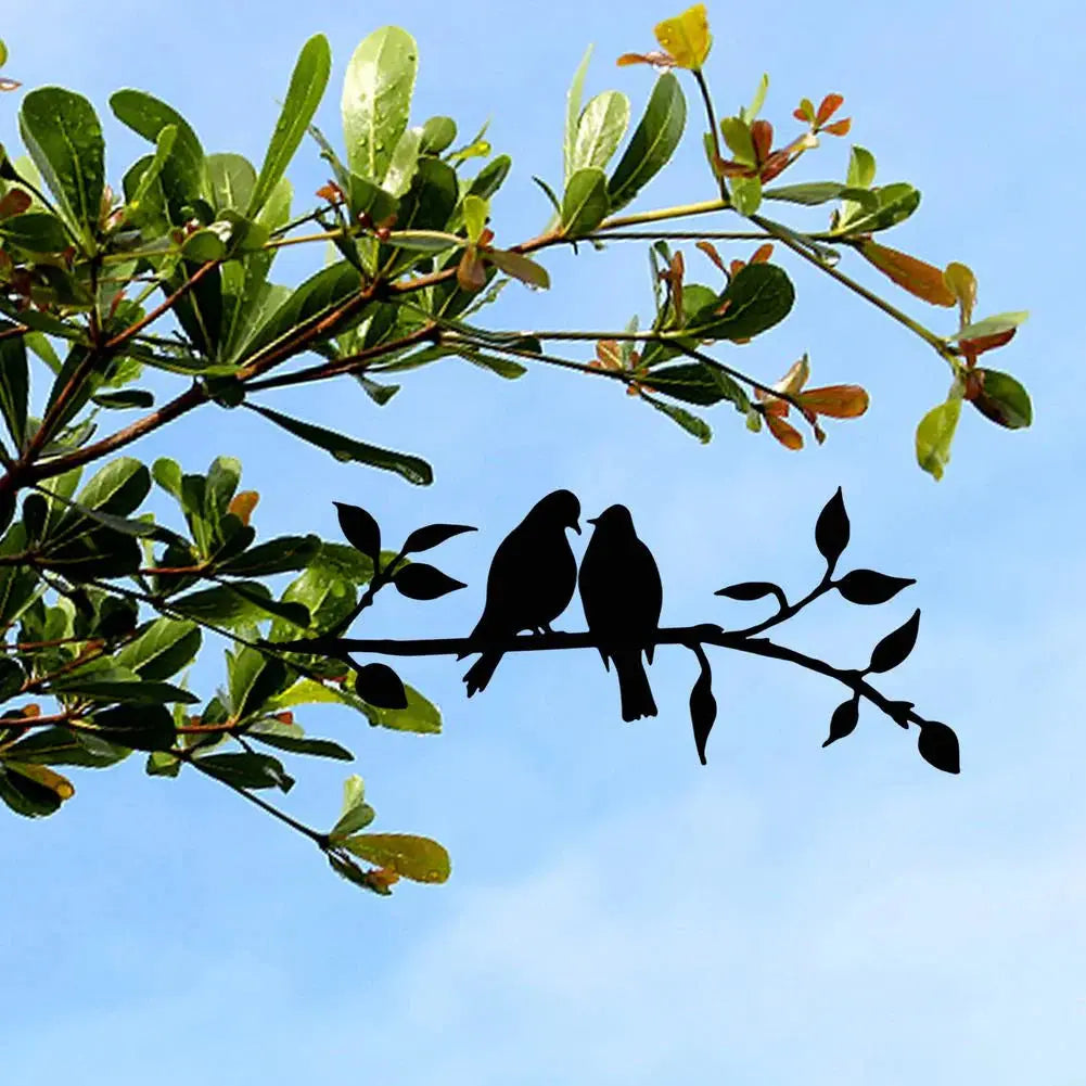 Metal Bird Silhouette | Powder-Coated Matte Black | Four Designs