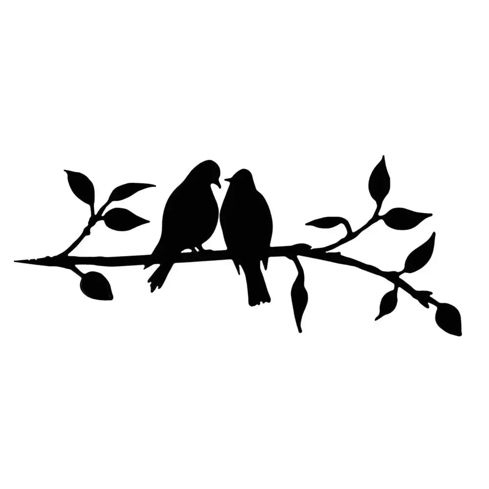 Metal Bird Silhouette | Powder-Coated Matte Black | Four Designs