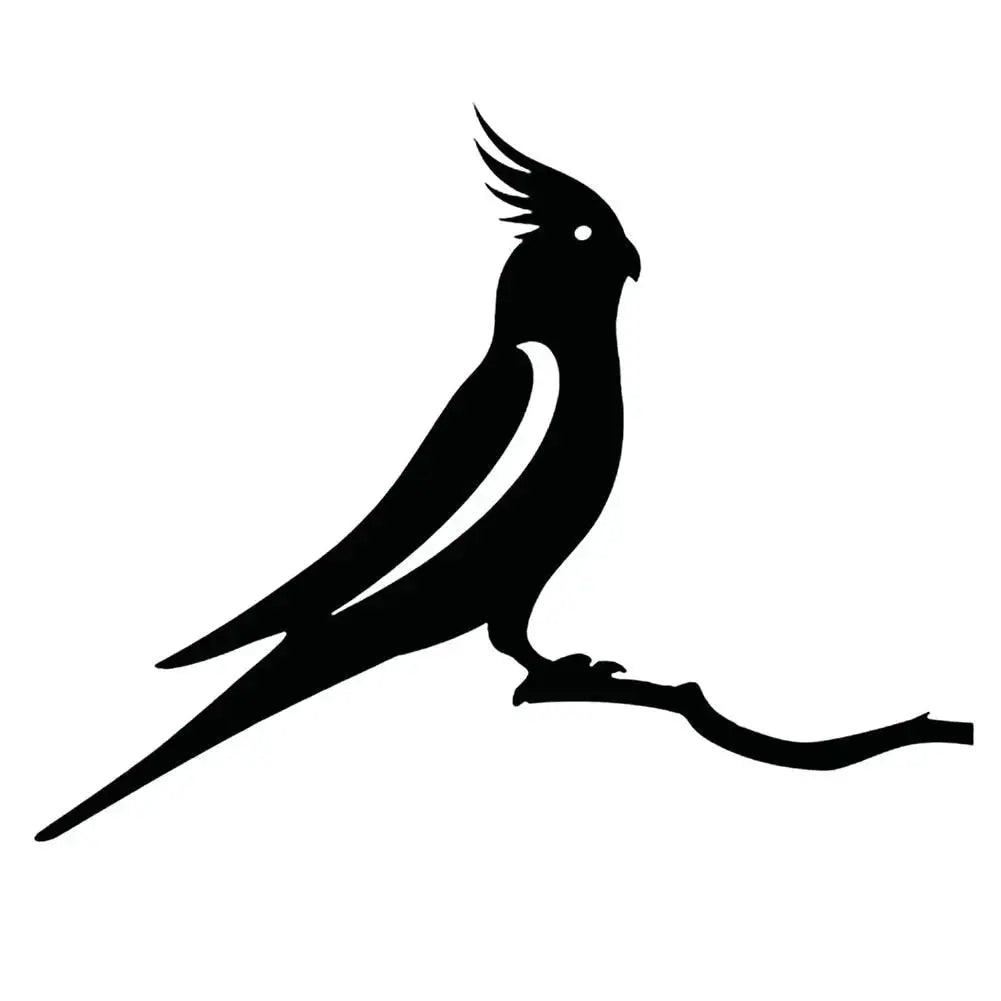Metal Bird Silhouette | Powder-Coated Matte Black | Four Designs