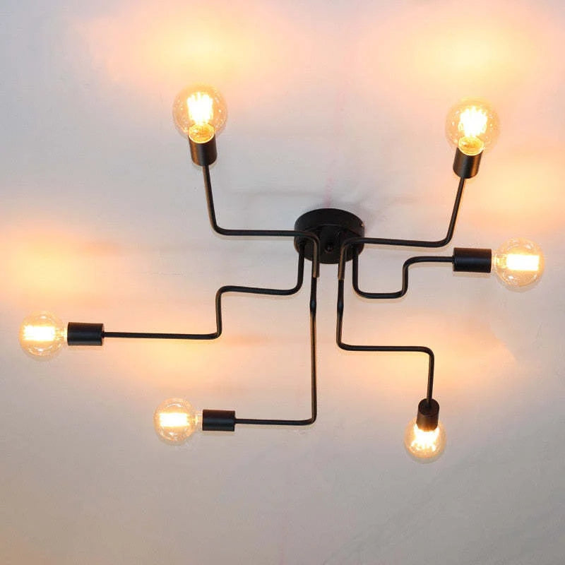 Metal Flush Mount Ceiling Light
