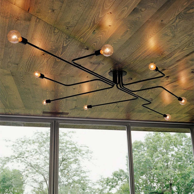 Metal Flush Mount Ceiling Light