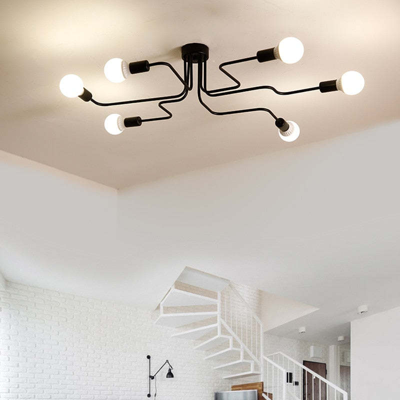 Metal Flush Mount Ceiling Light