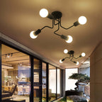 Metal Flush Mount Ceiling Light