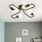 Metal Flush Mount Ceiling Light