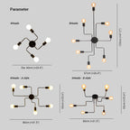 Metal Flush Mount Ceiling Light