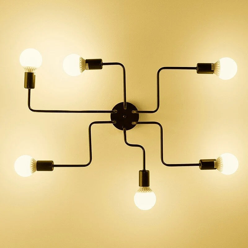 Metal Flush Mount Ceiling Light