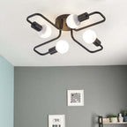 Metal Flush Mount Ceiling Light