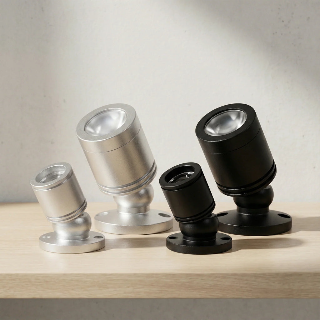 Mini LED Spotlight | USB Plug-In & Adjustable 30° Beam | Aluminum Housing